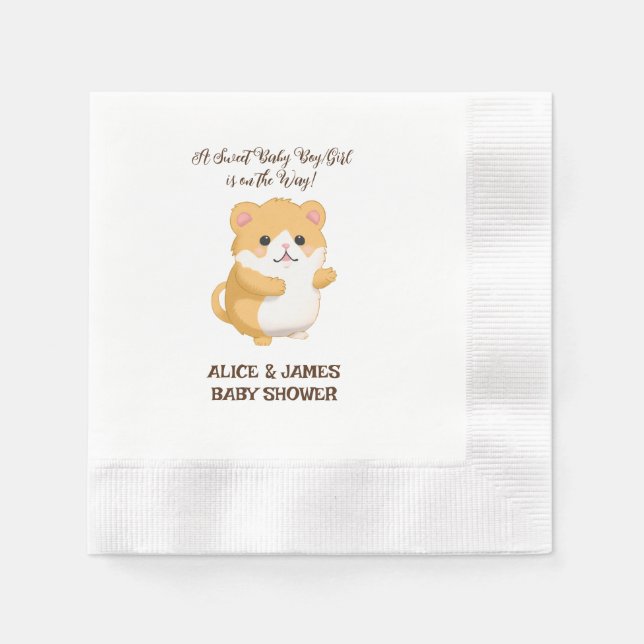 Niedlich Hamster-Kinderdusche Serviette (Vorderseite)