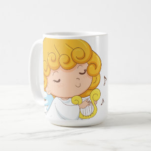 Niedlich Handgezeichnetes Cartoon Angel Girl Kaffeetasse