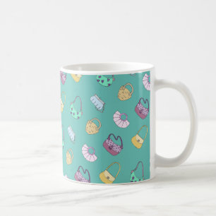 Niedlich Handgezogene Handtaschen Doodles Muster A Kaffeetasse