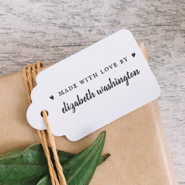 Niedlich handschriftlich, mit Liebe durch Individu Gummistempel (Rubber Stamp Mock-up)