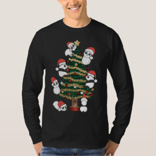 Niedlich Hanging Panda Weihnachtsbaum Weihnachtsma T-Shirt
