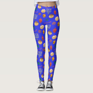 Niedlich Hannukah Gemustert Leggings