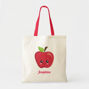 Niedlich Happy Apple Monogram Tragetasche