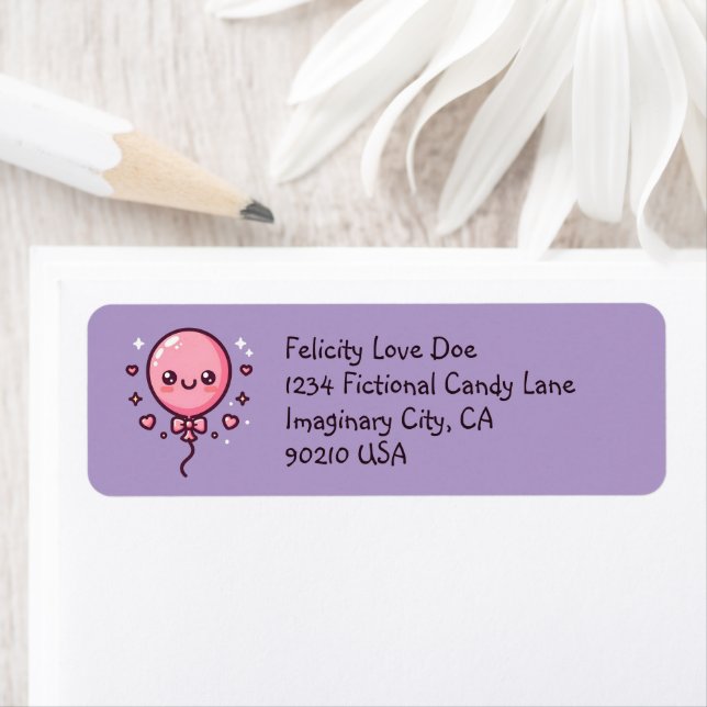 Niedlich Happy Balloon Return Labels (Insitu)