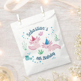 Niedlich Happy Birthday Axolotl Gastgeschenk Bag Geschenktütchen