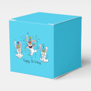 Niedlich Happy Birthday Bunny Rabbits Kinder Geschenkschachtel