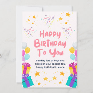 Niedlich Happy Birthday Card Einladung