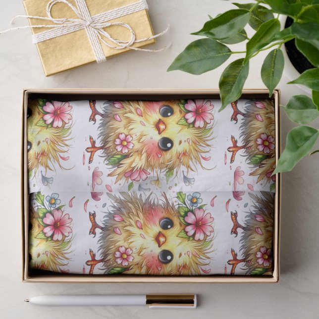 Niedlich Happy Birthday Chick Seidenpapier (Geschenk)
