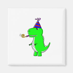 Niedlich Happy Birthday Dinosaur Magnet