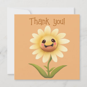 Niedlich Happy Blume Vielen Dank Dankeskarte