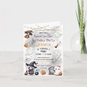 Niedlich Happy Boo Ghost Halloween Einladung