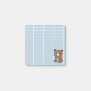 Niedlich Happy Brown Teddy Bar Post-it Klebezettel