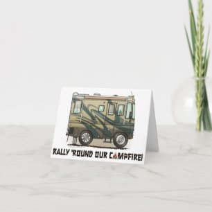 Niedlich Happy Camper Big RV Coach Motorhome Einladung