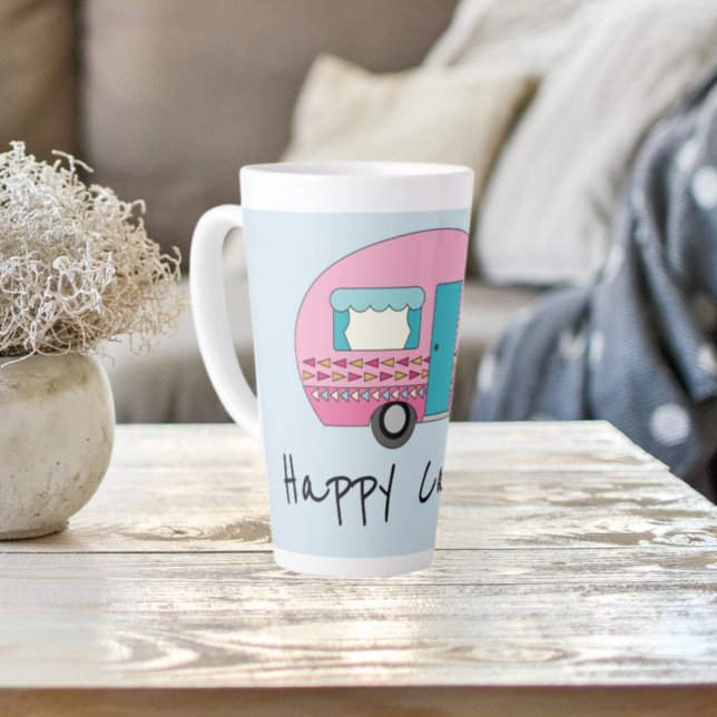 Niedlich Happy Camper Pink RV Milchtasse (Von Creator hochgeladen)