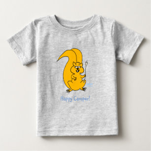 Niedlich Happy Camper Squirrel Summer Baby T - Shi T-shirt