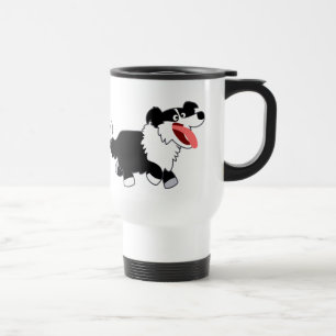 Niedlich Happy Cartoon Border Collie Tasse