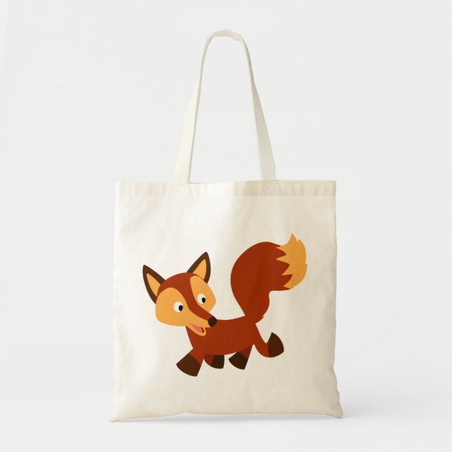 Niedlich Happy Cartoon Fox Bag Tragetasche (Vorne)