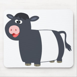 Niedlich Happy Cartoon Galloway Kuh Mousepad