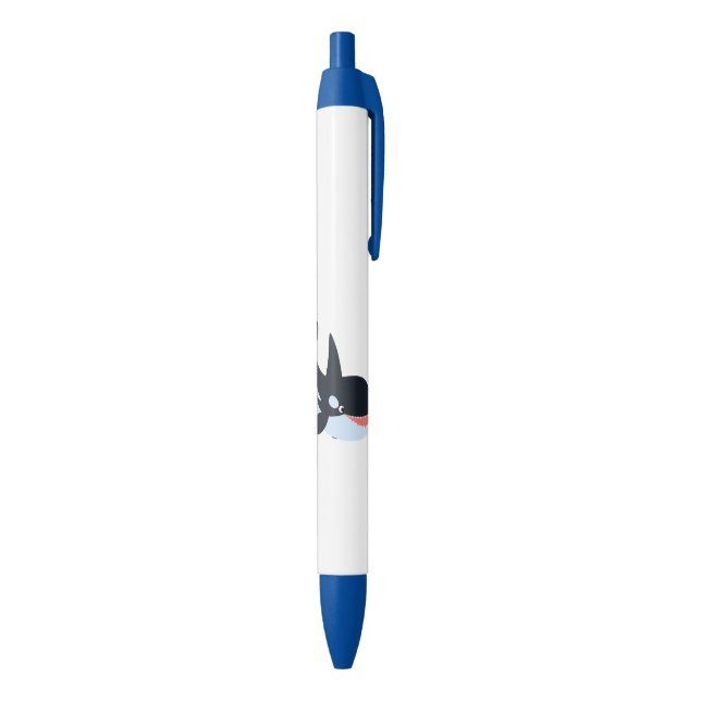 Niedlich Happy Cartoon Killer Whale Black Ink Pen Kugelschreiber (Unterseite (Vertikal))