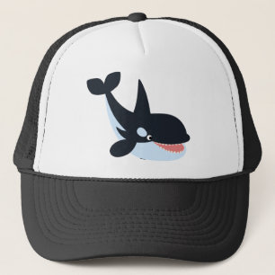 Niedlich Happy Cartoon Killer Whale Hat Truckerkappe
