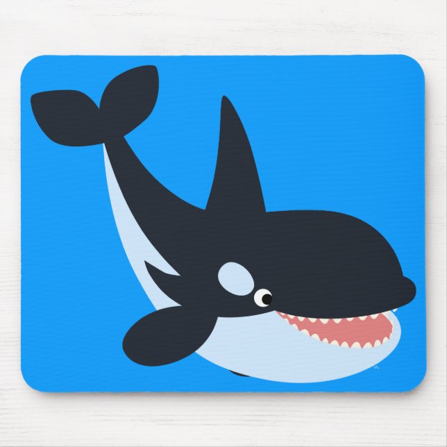 Niedlich Happy Cartoon Killer Whale Mousepad (Vorne)