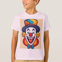 Niedlich Happy Clown-Logo für Kinder