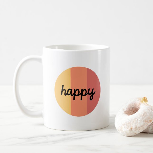 Niedlich Happy Coffee Tasse (Mit Donut)