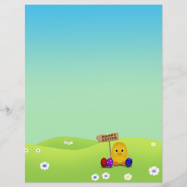 Niedlich Happy Easter Baby Chick (Vorderseite)