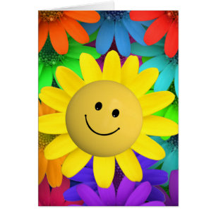 Niedlich Happy Face Blume