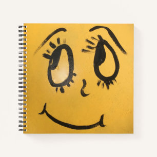 Niedlich Happy Face Notizbuch