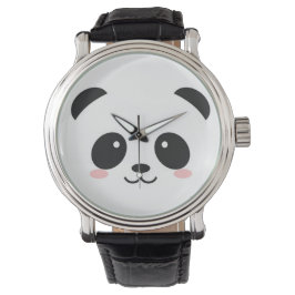 Niedlich Happy Face Panda Armbanduhr