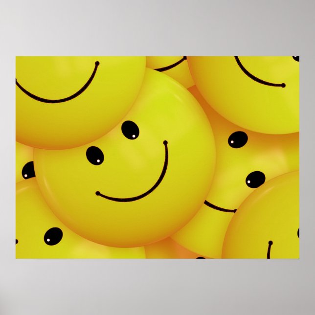 Niedlich Happy Face Poster (Vorne)