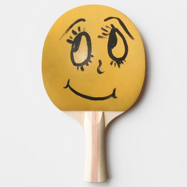 Niedlich Happy Face Tischtennis Schläger (Vorderseite)