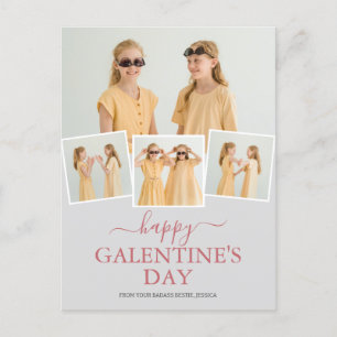 Niedlich Happy Galentines Day bestie Foto Collage Feiertagspostkarte