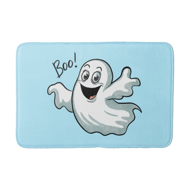 Niedlich Happy Ghost Badematte (Vorderseite)