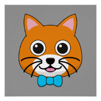 Niedlich Happy Ginger Cat mit Papillon