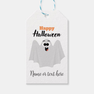 Niedlich Happy Halloween Ghost Kawaii Name oder Te Geschenkanhänger