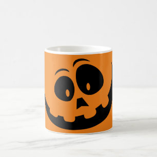 Niedlich Happy Halloween Pumpkin Face Kürbislatern Tasse