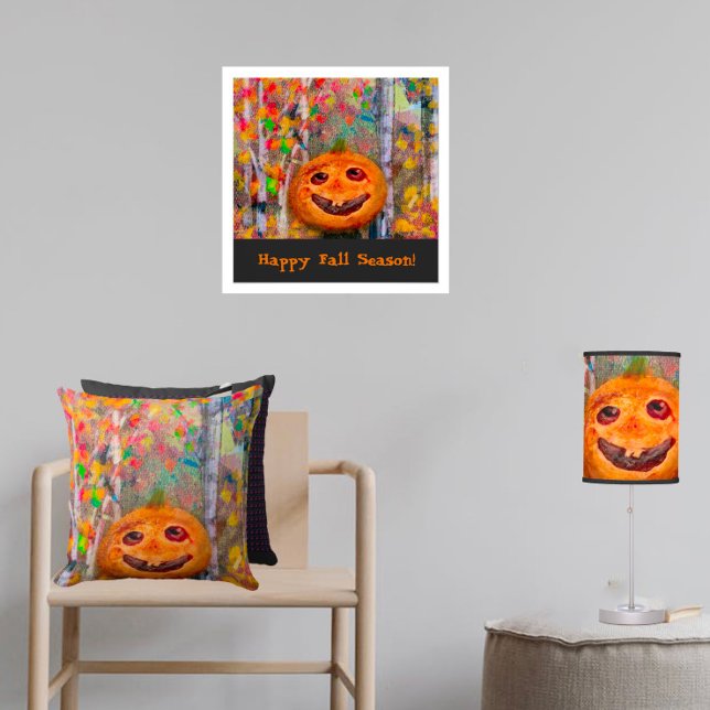 Niedlich Happy Halloween Pumpkin Face Poster (Von Creator hochgeladen)