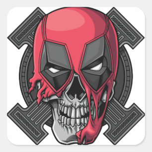 Niedlich Happy Halloween Stikers Quadratischer Aufkleber