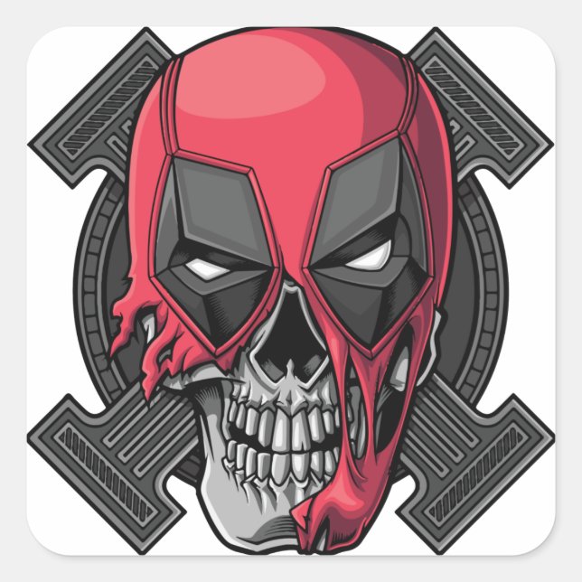 Niedlich Happy Halloween Stikers Quadratischer Aufkleber (Vorderseite)