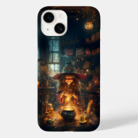Niedlich Happy Hexe Halloween iPhone Case