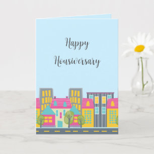 Niedlich Happy Housiversary Realtor Card Karte
