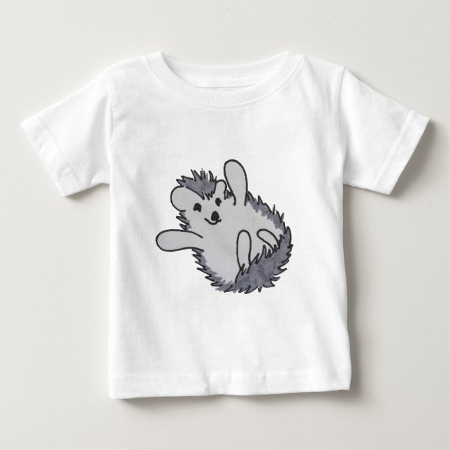 Niedlich Happy Igel Baby T-shirt (Vorderseite)