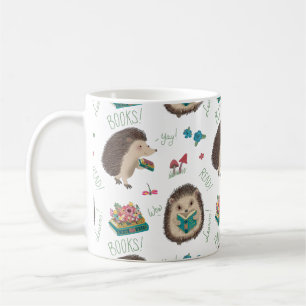 Niedlich Happy Igel Lieben Bücher Kaffeetasse