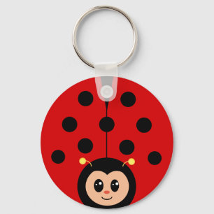 Niedlich Happy Lady Bug Cartoon Schlüsselanhänger