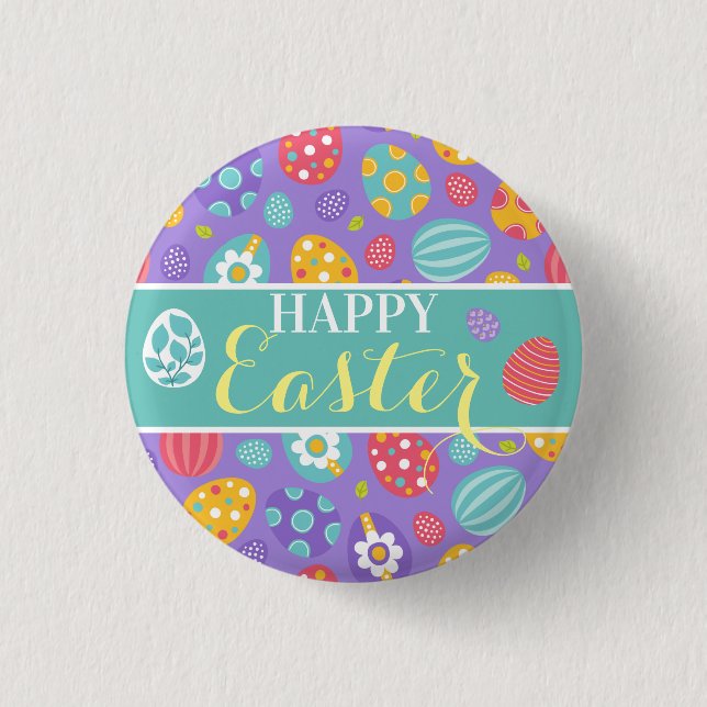 Niedlich Happy Oaster Button (Vorderseite)