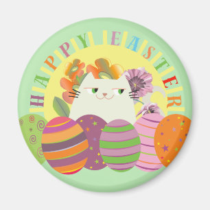 Niedlich Happy Oaster Magnet