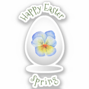 Niedlich Happy Oaster Minimalistische Blume Cartoo Aufkleber