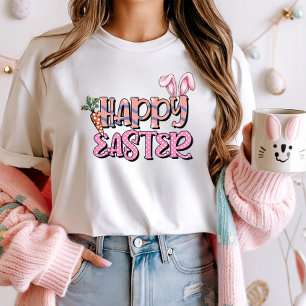 Niedlich Happy Osterkarrot & Bunny T-Shirt